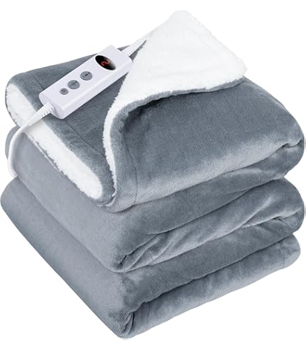 Amazon.co.jp : Hesahre 電気毛布 掛け敷き兼用 180×200cm ダブル